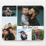 Personalised Best Dad Ever Photo Collage Mouse Pad<br><div class="desc">The Personalised Best Dad Ever Photo Collage design is a heartfelt and cherished gift that celebrates the bond between a father and child. This custom collage allows you to create a beautiful and unique compilation of your favourite moments and memories with your dad, making it a truly special and personalised...</div>