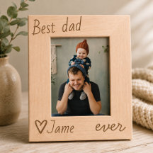Personalised Best Dad Ever Picture Frame