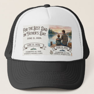 Personalised "Best Dad" Fishing Father's Day Trucker Hat