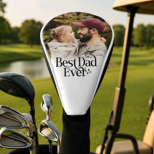 Personalised Best Dad Keepsake Golf Head Cover (Creator Uploaded)