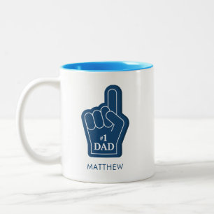 Personalised Best Dad Keepsake Two-Tone Coffee Mug