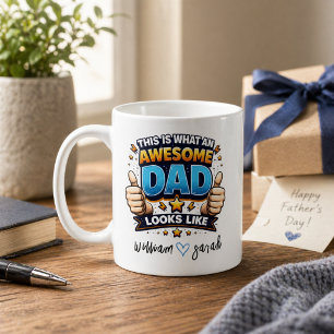 Personalised Best Daddy Ever Custom Father’s Day Coffee Mug