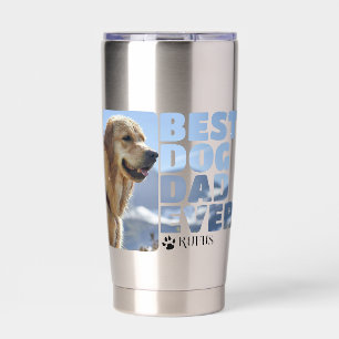Personalised best dog dad ever insulated tumbler