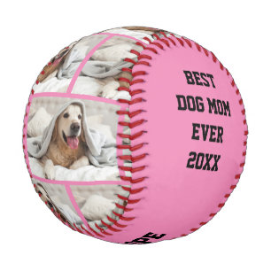 Personalised BEST DOG MOM EVER Baseball