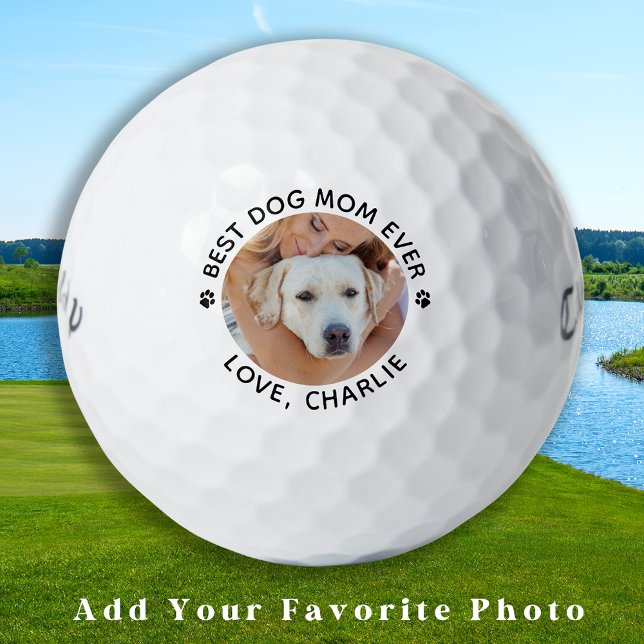 Personalised Best Dog Mum Ever Custom Photo Golf Balls (Creator Uploaded)