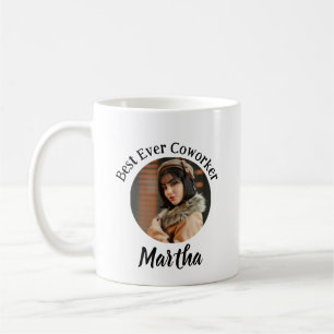 Personalised Best Ever Coworker   Photo Coffee Mug