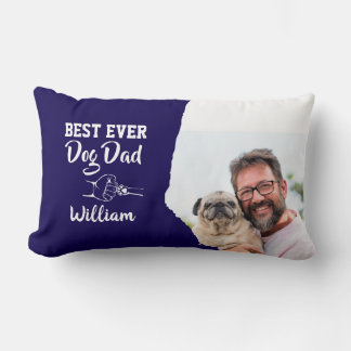 Personalised Best Ever Dog Dad | Photo Lumbar Cushion