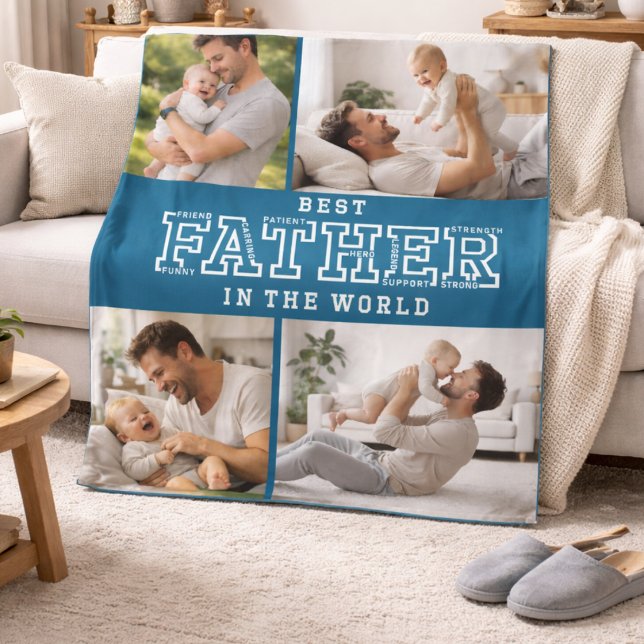 Personalised Best Father’s Day | Custom daddy Fleece Blanket (Personalized Best Father’s Day | Custom daddy Fleece Blanket)