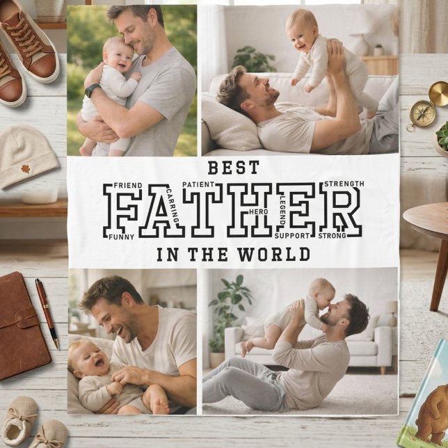 Personalised Best Father’s Day | Custom daddy Fleece Blanket (Personalized Best Father’s Day | Custom daddy Fleece Blanket)
