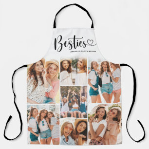 Personalised Best Friend BFF Photo Collage Apron