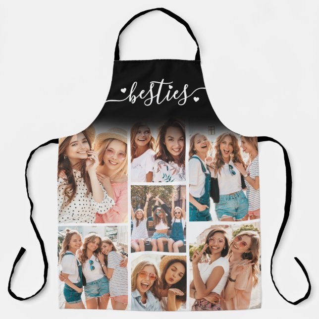 Personalised Best Friend BFF Photo Collage Apron (Front)