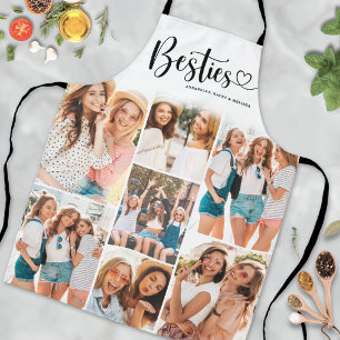 Personalised Best Friend BFF Photo Collage Apron