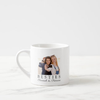 Personalised Best Friend BFF Photo Script Espresso Cup