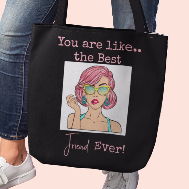 Personalised Best Friend Crossbody Tote Bag (You are like the best Friend Ever!  Tote bag)