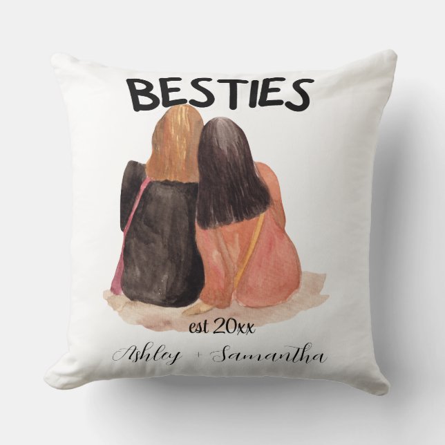 Personalised best friend est friendship  cushion (Front)