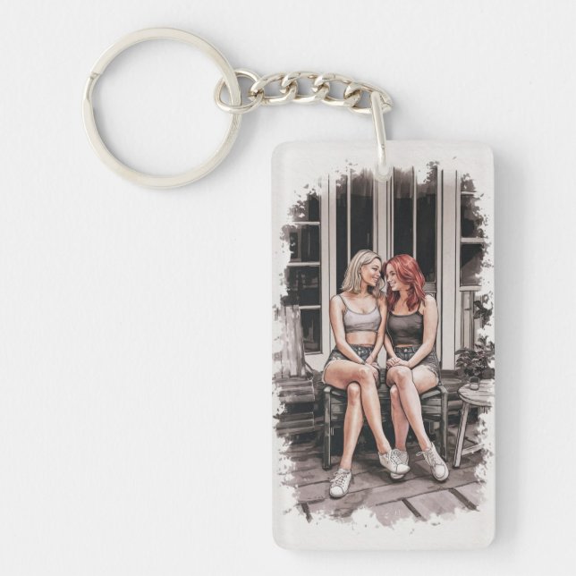 Personalised Best Friend Forever Key Ring (Front)
