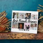 Personalised Best Friend Gift Photo Grid Collage Plaque<br><div class="desc">Do you remember the best days of your life? Do you have cherished memories with your friends that you would love to keep forever? Well, now is the time to make those memories last! With our personalised custom best friends forever photo grid collage, you can create a beautiful and heartfelt...</div>