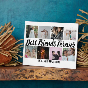 Personalised Best Friend Gift Photo Grid Collage Plaque