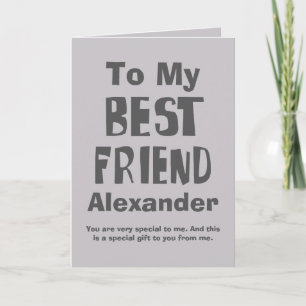Personalised Best Friend Greeting Card