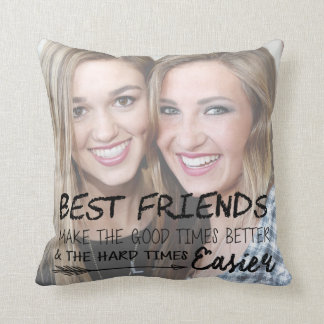Personalised Best Friend Photo BFF Friendship Pink Cushion