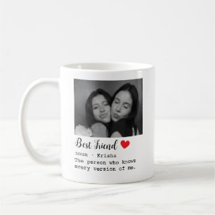 Personalised Best Friend Photo Custom Name & Text Coffee Mug