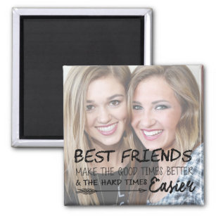 Personalised Best Friend Photo Quote Magnet
