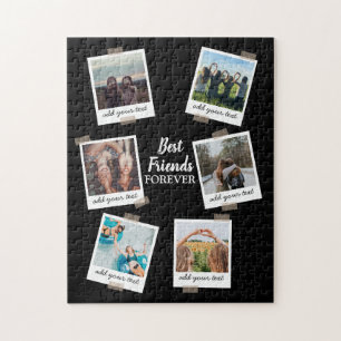 Personalised Best Friends 6 Photo Custom Collage Jigsaw Puzzle