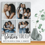 Personalised Best Friends Forever 4 Photo Collage Plaque<br><div class="desc">Celebrate your best friend and friendship with a custom photo collage best friends notebook. Whether it's a birthday, Christmas, or Friendsgiving this best friends notebook is a wonderful gift that will be treasure for years to come. Personalised with 4 of your favourite friend photos and names. COPYRIGHT © 2020 Judy...</div>