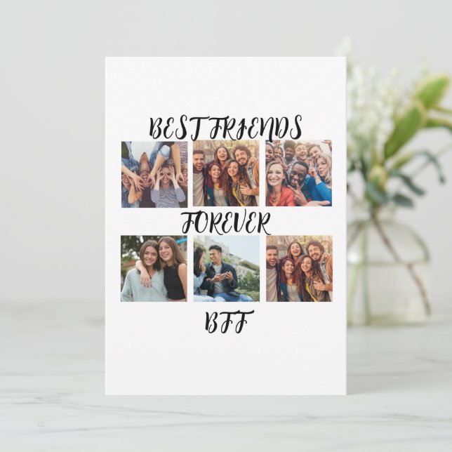 Personalised "Best Friends Forever" Photo Template (Standing Front)