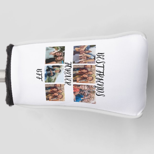 Personalised "Best Friends Forever" Photo Template Golf Head Cover (Front)