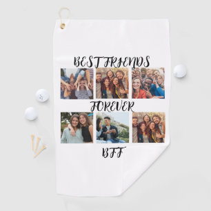 Personalised "Best Friends Forever" Photo Template Golf Towel