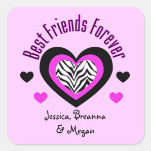 Personalised: Best Friends Forever Stickers
