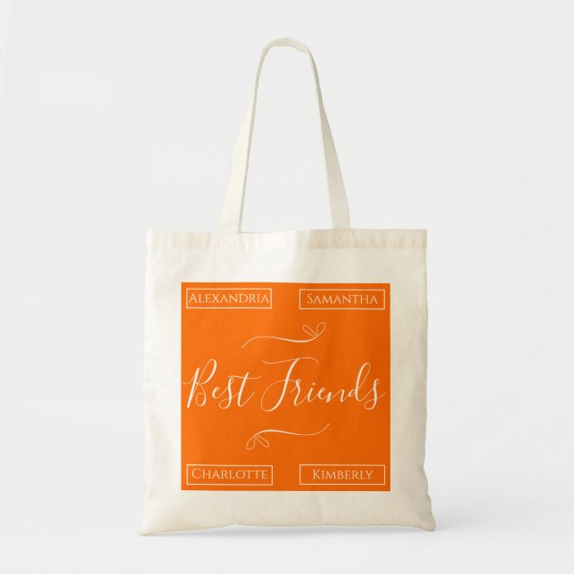 Personalised Best Friends Modern Tote Bag (Front)