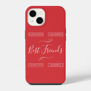 Personalised Best Friends Modern Typography iPhone 14 Case