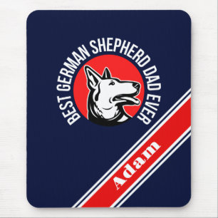 Personalised Best German Shepherd Dad Ever Mouse Pad