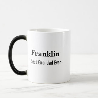 Personalised Best Grandad Ever Monogrammed  Magic Mug