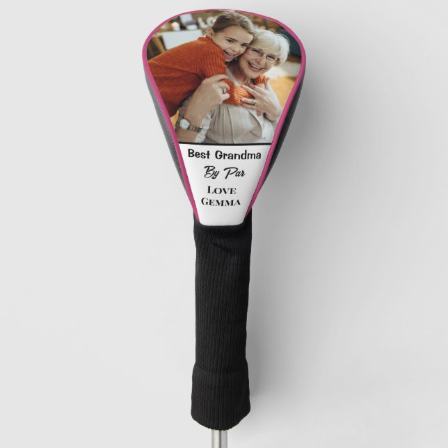 Personalised Best Grandma By Par Driver Cover (Front)