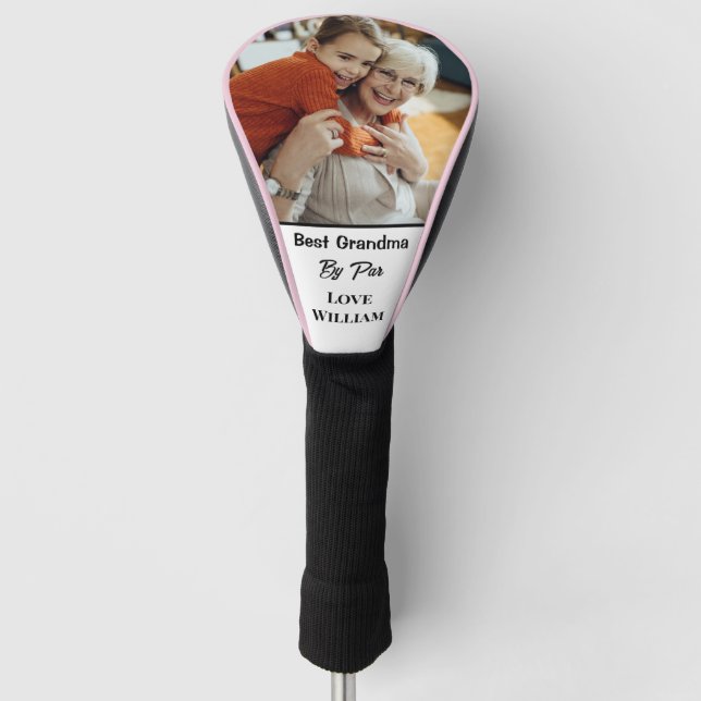 Personalised Best Grandma By Par Driver Cover (Front)