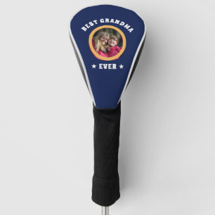 Personalised Best Grandma Ever Custom Family Photo Golf Head Cover