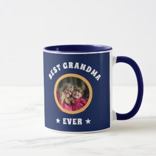 Personalised Best Grandma Ever Custom Family Photo Mug