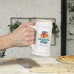 Personalised Best Grandpa By Par Retro Golfing Dad Beer Stein<br><div class="desc">Retro Best Grandpa By Par design you can customise for the recipient of this cute golf theme design. Perfect gift for Father's Day or grandfather's birthday. The text "GRANDPA" can be customised with any dad moniker by clicking the "Personalise" button above. Add a name to make it even more special...</div>