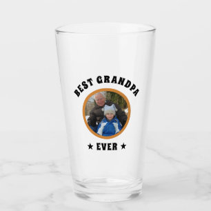 Personalised Best Grandpa Ever Custom Family Photo Glass