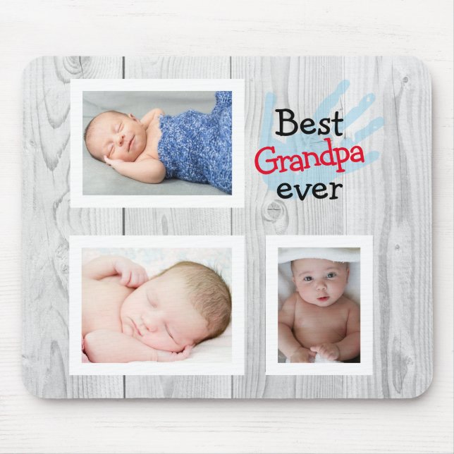 Personalised Best Grandpa Ever  Mouse Pad (Front)