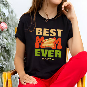 Personalised Best Hot Dog Mum Ever Mother's Day T-Shirt