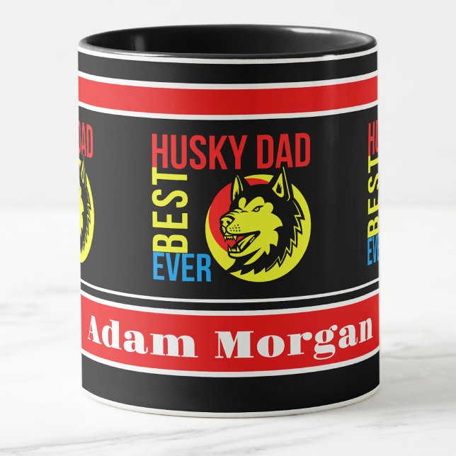 Personalised Best Husky Dad Ever Mug (Creator Uploaded)