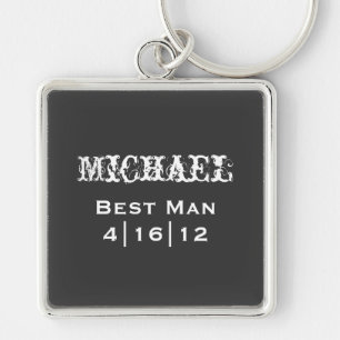 Personalised Best Man Keychain
