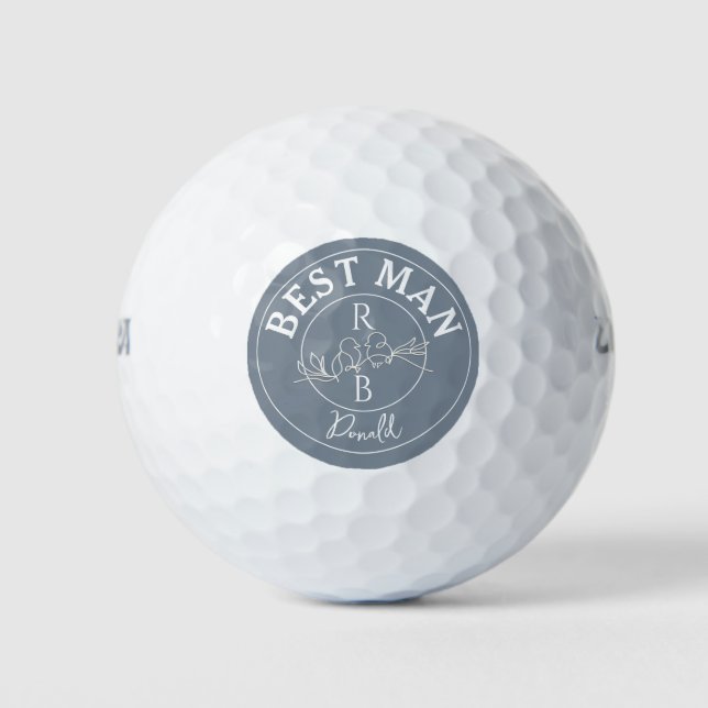 Personalised Best Man Wedding Golf Balls (Front)