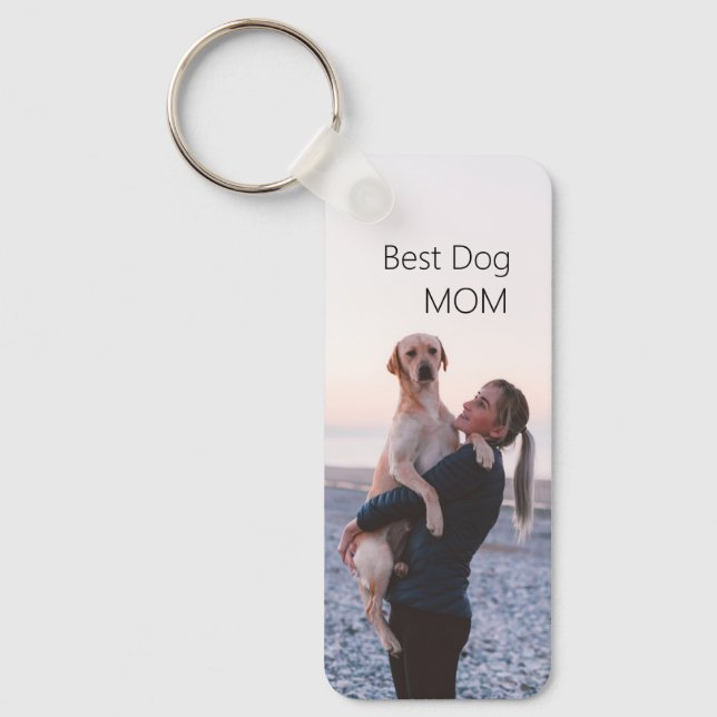 Personalised Best Mum Dog Key Ring (Front)