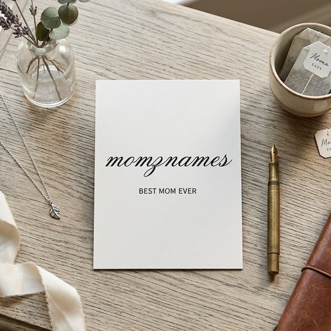 Personalised Best Mum Ever Calligraphy Name (Creator Uploaded)