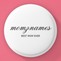 Personalised Best Mum Ever Calligraphy Name